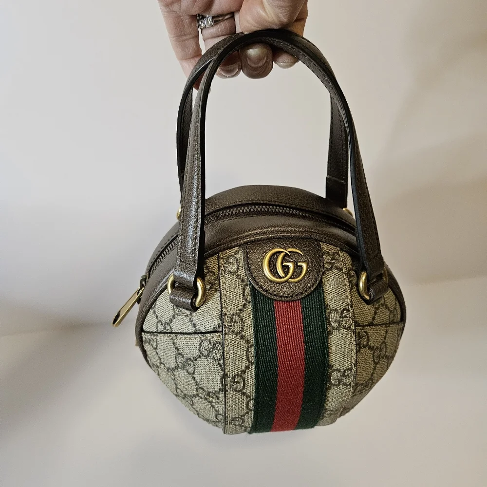 Gucci Ophidia GG Mini Basketball Shoulder Bag - Picture 5 of 12